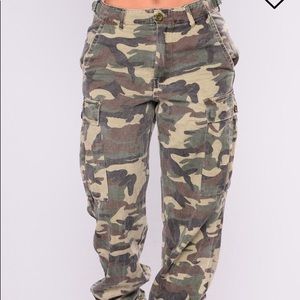 Camo pants from fashion Nova
